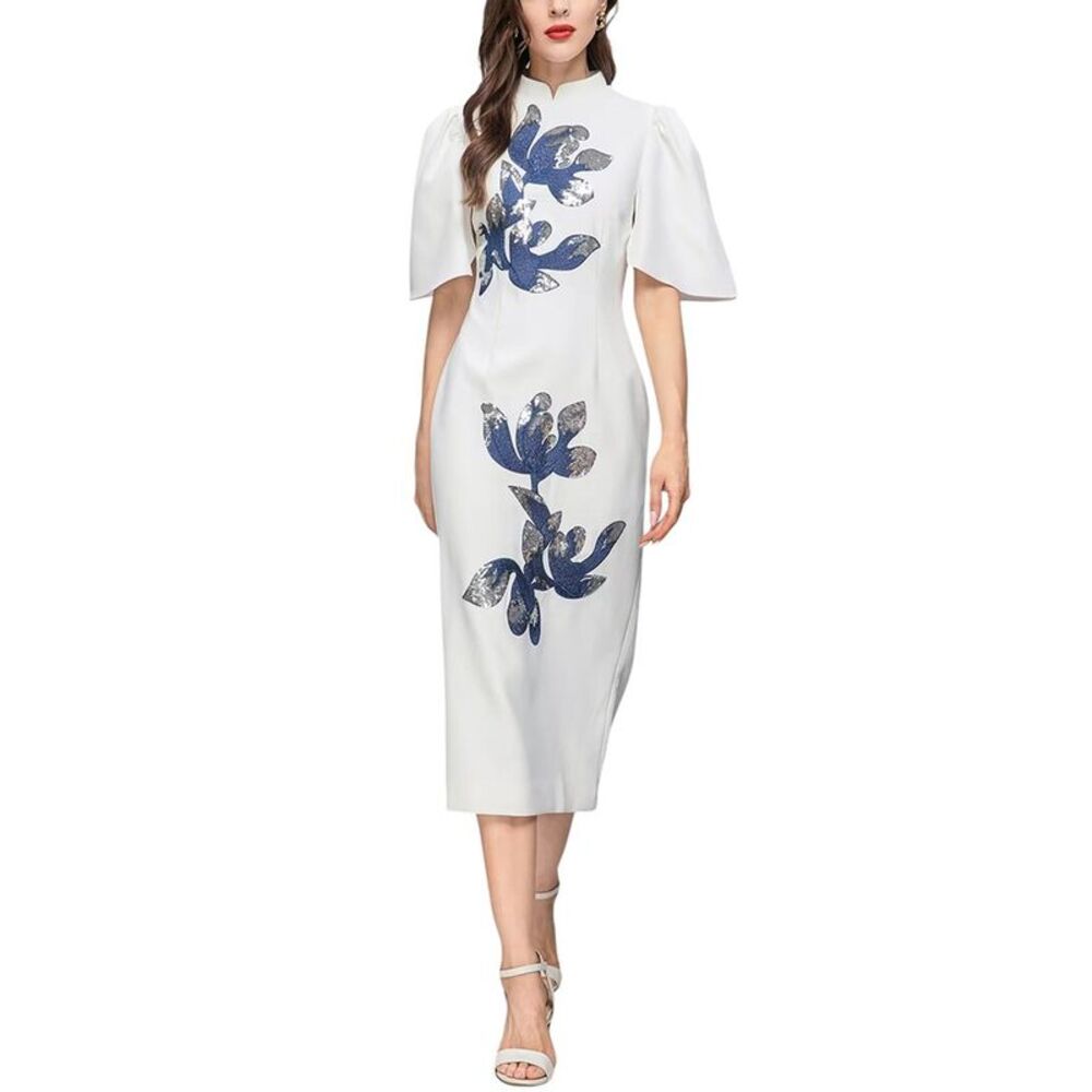Adele Berto Womens  Midi Dress